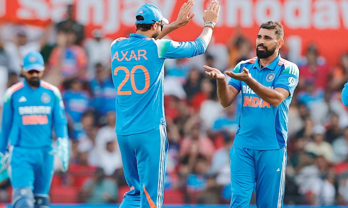 Mohammed Shami took only wicket in the final of the Champions Trophy against New Zealand on Sunday