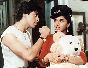 Salman Khan and Bhagyashree in Maine Pyar Kiya